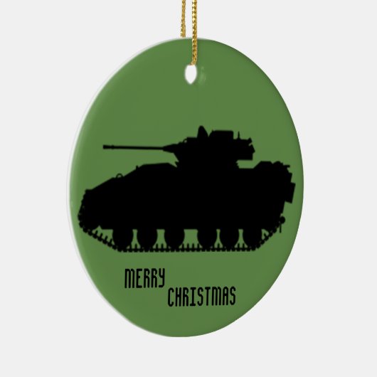 Militaire tank keramisch ornament (Rechts)