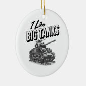 Militaire tank kerst ornament kan persoonlijk zijn (Rechts)