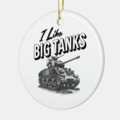 Militaire tank kerst ornament kan persoonlijk zijn (Links)