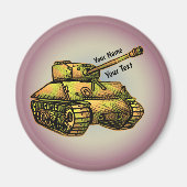 Militaire Tank magneet (Voorkant)