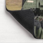 militaire tank met amerikaanse vlag mousepad muismat (Hoek)