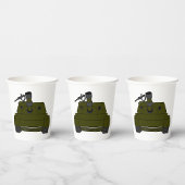 Militaire tank papieren bekers