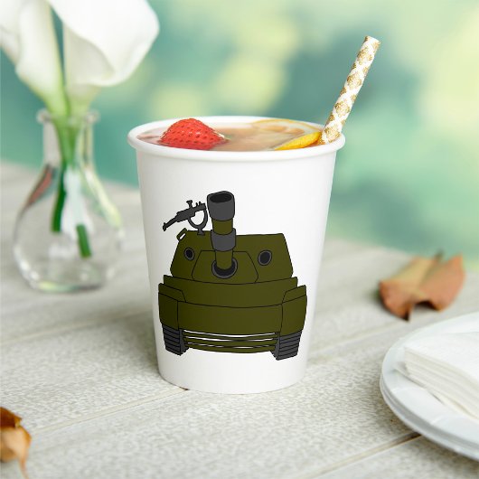 Militaire tank papieren bekers