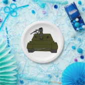 Militaire tank papieren bordje (Feest)