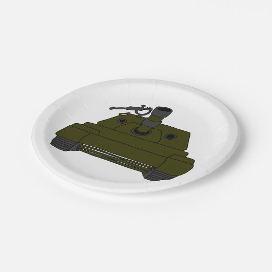 Militaire tank papieren bordje (Gekanteld)