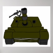 Militaire tank poster (Voorkant)