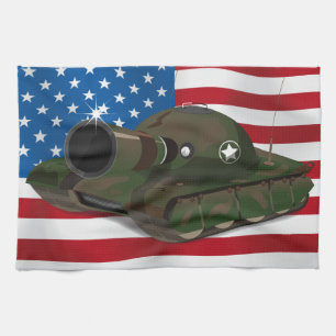 Militaire tank theedoek
