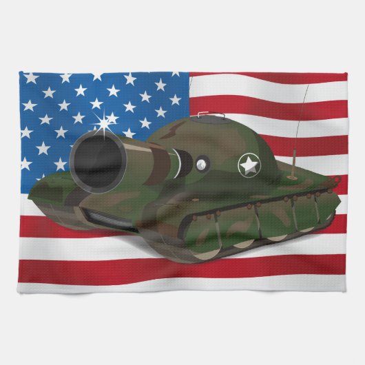 Militaire tank theedoek (Horizontaal)
