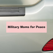 Militaire temooms voor de vrede bumpersticker (Op auto)