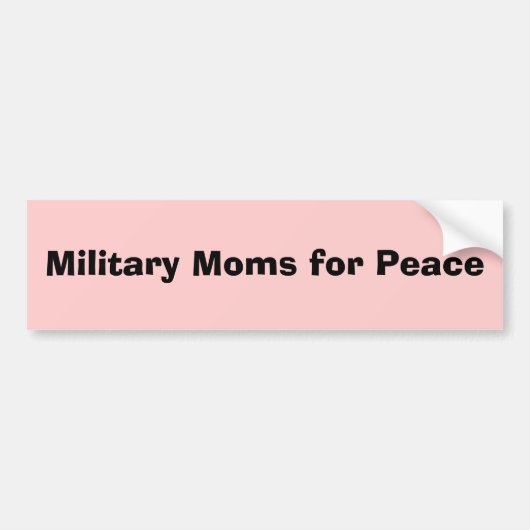 Militaire temooms voor de vrede bumpersticker (Voorkant)