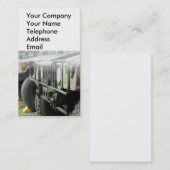 Militaire terreinwagens visitekaartje (Voorkant / Achterkant)