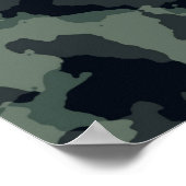 militaire textuur van Camouflage Poster (Hoek)