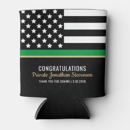 Militaire Thin Green Line American Flag Congrates Blikjeskoeler
