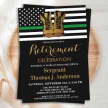 Militaire Thin Green Line Boots Pensioen Partij