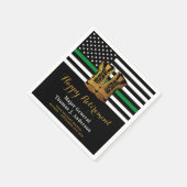 Militaire Thin Green Line Boots Pensioen Partij Servet (Hoek)