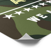 Militaire Thuis Komst Uitnodiging – Nationale Gard Poster (Hoek)