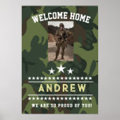Militaire Thuis Komst Uitnodiging – Nationale Gard Poster (Voorkant)