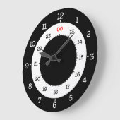 MILITAIRE TIJD - 12-UUR FORMAAT GROTE KLOK (Hoek)