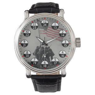 Militaire tijd 24 uur horloge