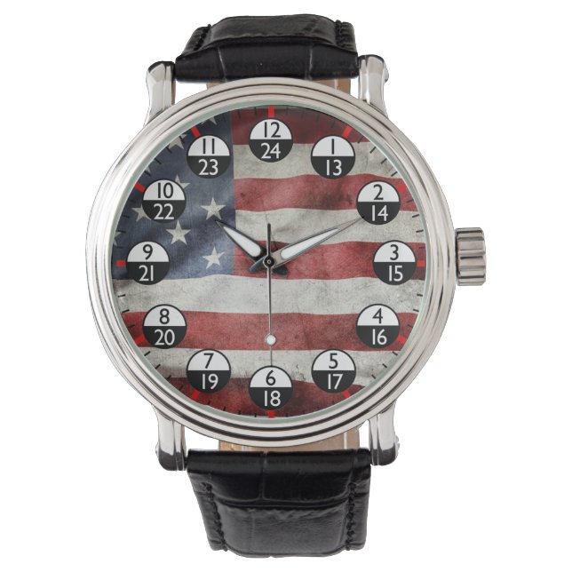 Militaire tijd 24 uur horloge (Voorkant)
