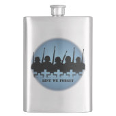 Militaire trilkolf Lest We vergeten Drink Flask Flacon (Voorkant)