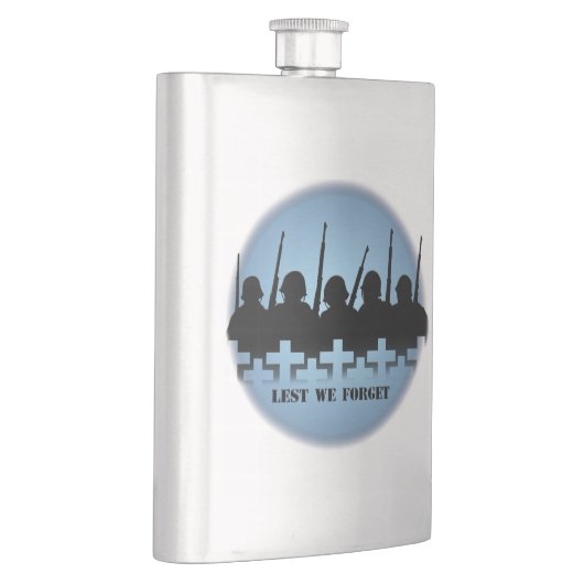 Militaire trilkolf Lest We vergeten Drink Flask Flacon (Rechts)
