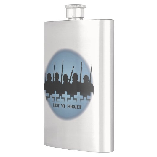 Militaire trilkolf Lest We vergeten Drink Flask Flacon (Links)