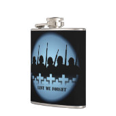 Militaire trilkolf Lest We vergeten Drink Flask Heupfles (Links)