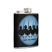 Militaire trilkolf Lest We vergeten Drink Flask Heupfles (Rechts)