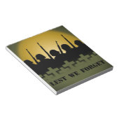 Militaire tripartiete laptop Lest We vergeten lapt Notitieblok (Schuin)