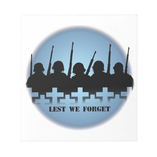 Militaire tripartiete laptop Lest We vergeten lapt Notitieblok (Voorkant)
