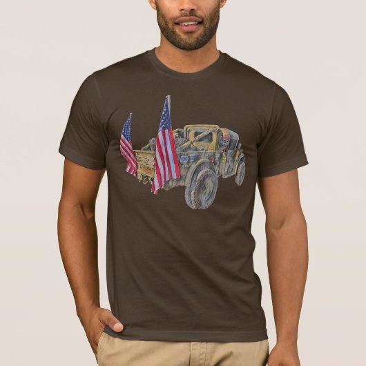 Militaire Truck Abstract T-shirt (Voorkant)