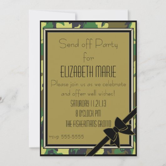 Militaire uitzending kaart (Voorkant)