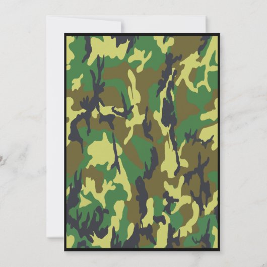 Militaire uitzending kaart (Achterkant)