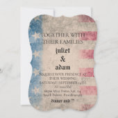 Militaire uniforme luchtmacht bruiloft uitnodiging (Voorkant)