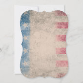 Militaire uniforme luchtmacht bruiloft uitnodiging (Achterkant)