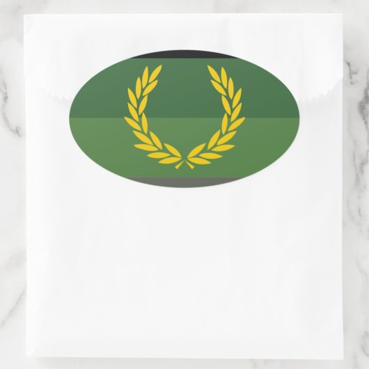 MILITAIRE UNIFORME TROTS OVALE STICKER (Tas)