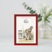 militaire uniformen, 10e Gurkha-geweren Briefkaart (Staand voorkant)