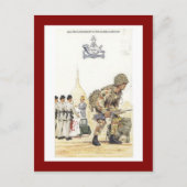  militaire uniformen, 10e Gurkha-geweren Briefkaart (Voorkant)