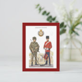 militaire uniformen, Royal Engineers Briefkaart (Staand voorkant)