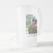 Militaire vader Mijn Hero draagt Camo Fathers Dag  Matglas Bierpul (Voorkant rechts)