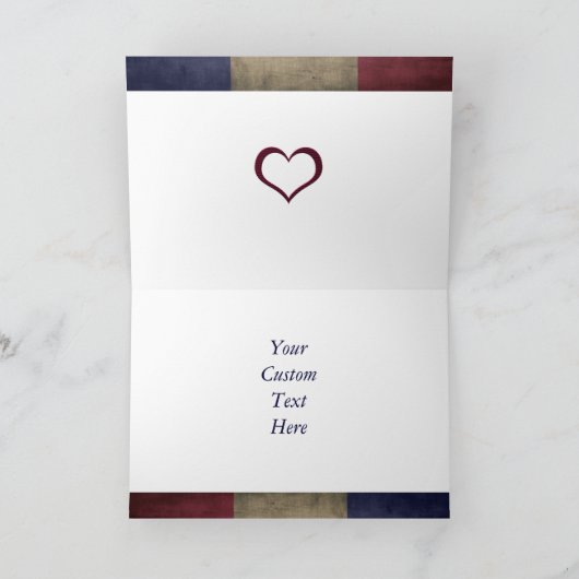 Militaire Valentijn Foto Lijst Kaart (Binnen)