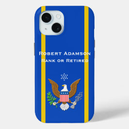 Militaire verdediging embleem personaliseren iPhone 15 case
