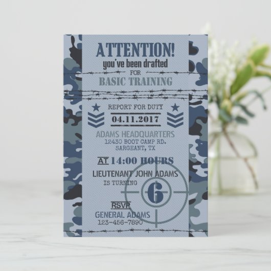 Militaire verjaardag van de militaire marine van C Kaart (Staand voorkant)