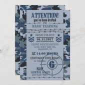 Militaire verjaardag van de militaire marine van C Kaart (Voorkant / Achterkant)