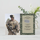 Militaire vermoeidheidsfoto kaart (Staand voorkant)