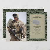 Militaire vermoeidheidsfoto kaart (Voorkant / Achterkant)