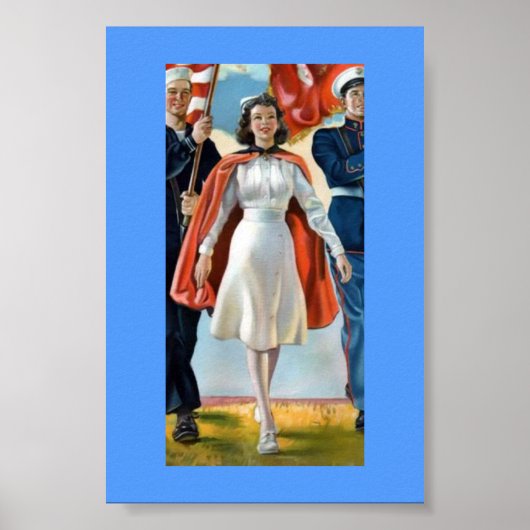  militaire verpleegkundige, poster (Voorkant)