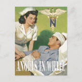 Militaire verpleegkundigen - engelen in wit Briefk Briefkaart (Voorkant)