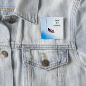 Militaire Veteraan Hero Honor Vierkante Button 5,1 Cm (In situ)